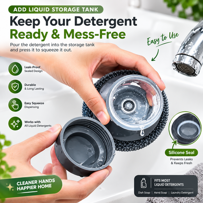 Scrubzy Soap-Dispensing Palm Brush