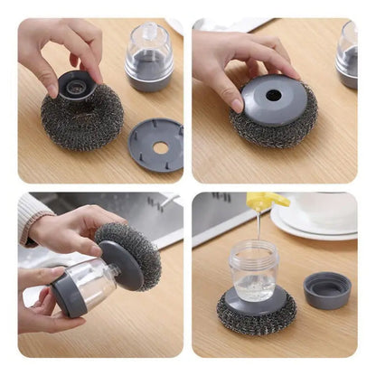 Scrubzy Soap-Dispensing Palm Brush